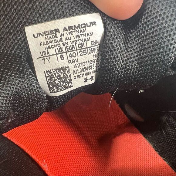 Under Armour Women's Logo Shoes Athletic Running Blue Black Lace Up Size 8.5 - Picture 8 of 8